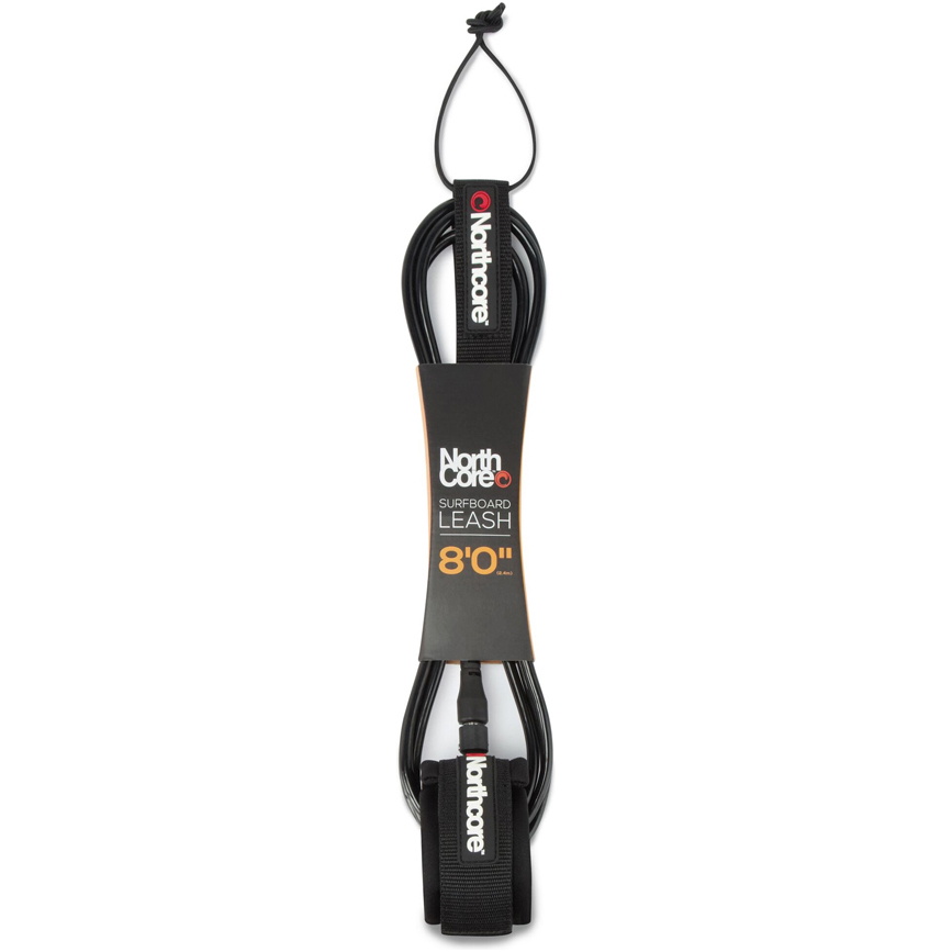 2026 Northcore 8FT Surfboard Leash NOCO56B - Black